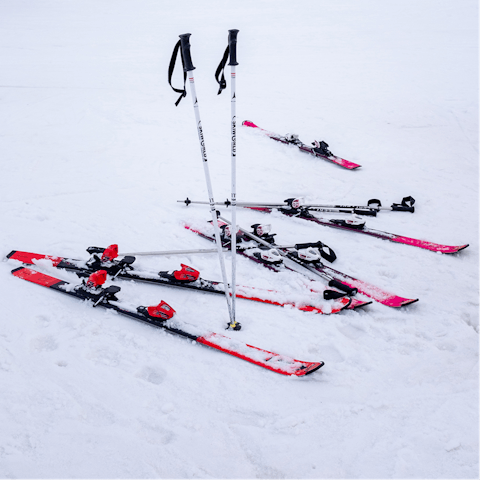 Ski in the famous Swiss Alps – you're minutes'  walk from  the lifts