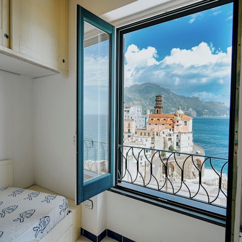 Wake up to stunning sea views
