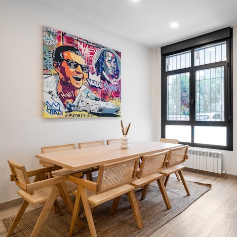 Gather your loved ones at the dining table and toast a happy holiday