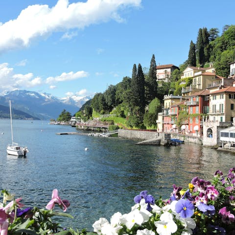 Take a scenic stroll by Lake Como