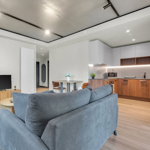 Make yourself at home in the modern living space