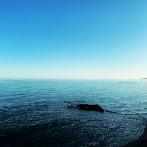 Discover the town's beaches, less than a ten-minute drive away