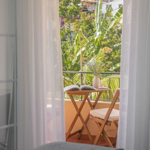 Find a peaceful spot to relax and admire the scenery from the balcony
