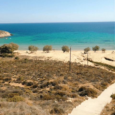 Drive minutes away to spend the day on Torre Santa Sabina