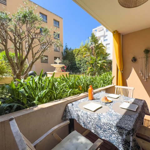 Enjoy an alfresco breakfast on the terrace