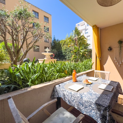 Enjoy an alfresco breakfast on the terrace
