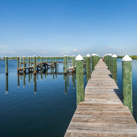 Moor your boat in the private residents' marina