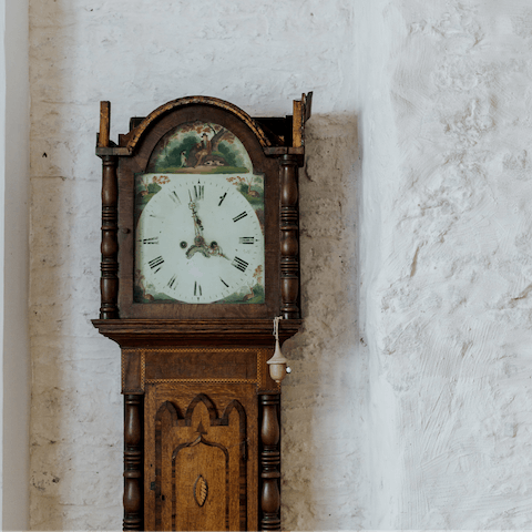 Admire the antiques dotted around