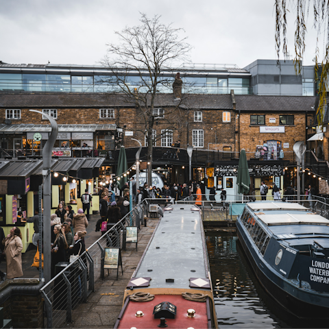 Walk twenty minutes to Camden Market