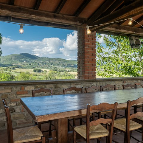 Get together on the terrace to share special meals