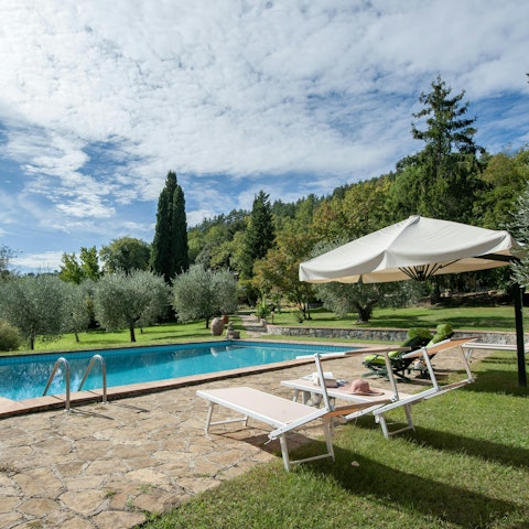 Lounge by the pool or take a dip when it gets hot