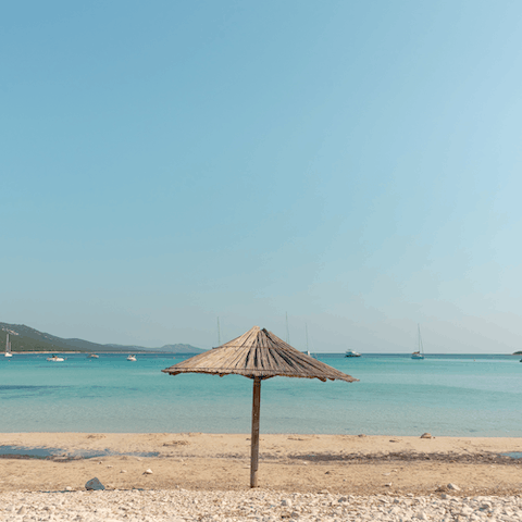 Let the sea wash over your feet at nearby Cortijo Blanco beach