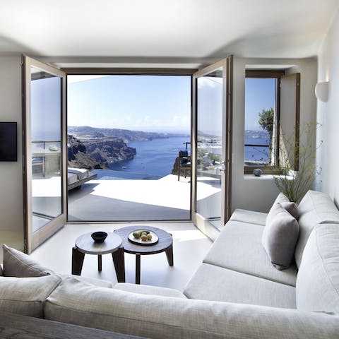 Cozy up in the living room
