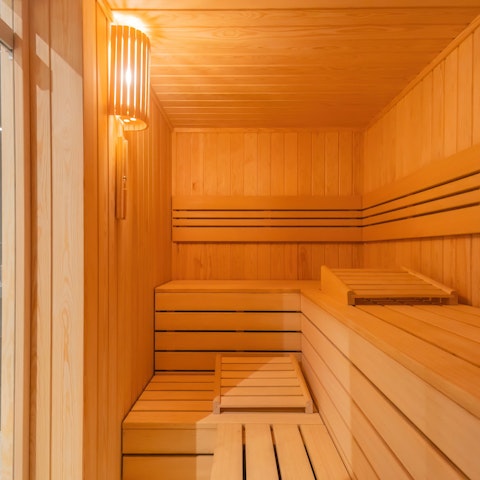 Unwind after a long day with a soothing spell in the sauna