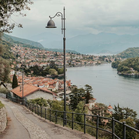 Stay in the charming lakeside village of Sala Comacina
