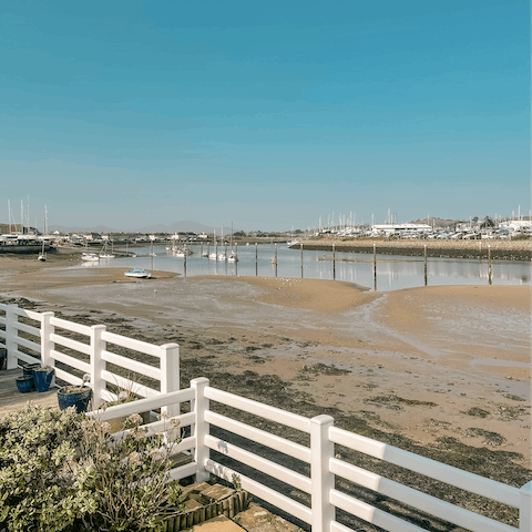 Spend the day on Pwllheli Traeth Marian-y-de Beach, 2.5 miles away