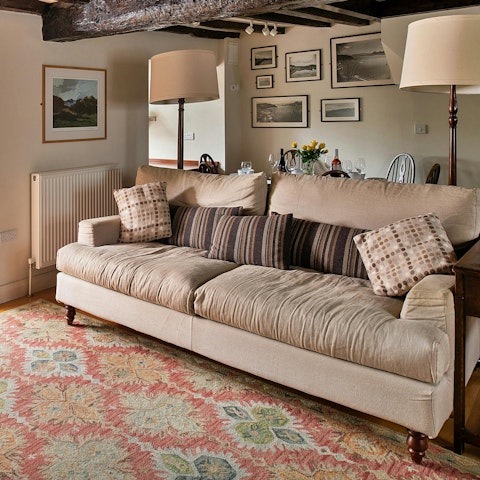 Curl up on the sofa after a long day of sightseeing