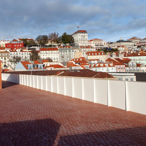 Watch epic sunsets and sunrises from the roof terrace