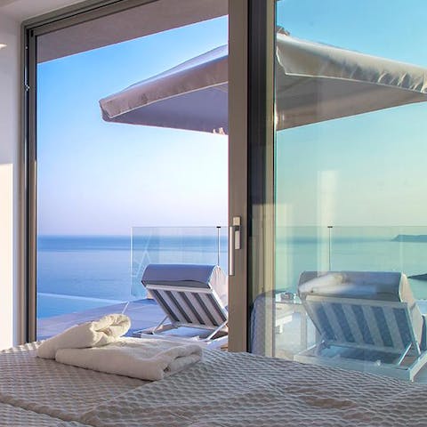 Wake up to Ionian Sea vistas