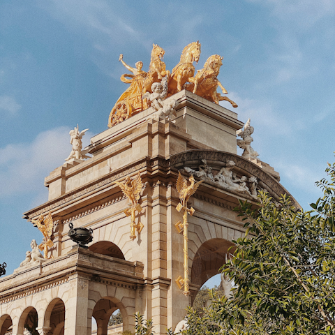 Hop on a bike or bus and visit the beautiful Parc de la Ciutadella