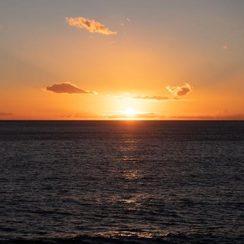 Take in magical sunset views each day from almost anywhere in the villa