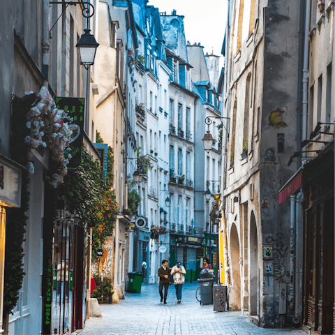 Stay in the historic heart of Le Marais