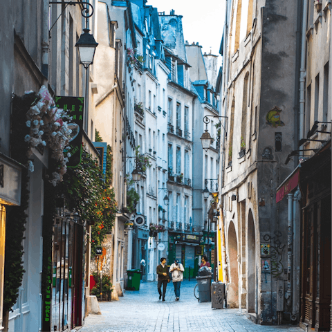 Stay in the historic heart of Le Marais