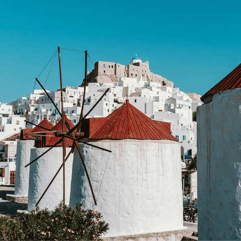 Wander the old cobbled streets towards the historic castle