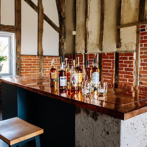 Mix up your favourite tipple at the spectacular bar