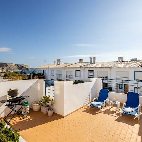 Take advantage of Portugal's gorgeous weather and dine alfresco on the terrace