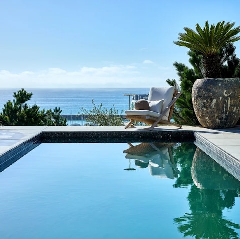 Take a dip in the heated pool