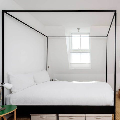 Wake up well-rested in the comfy bedroom
