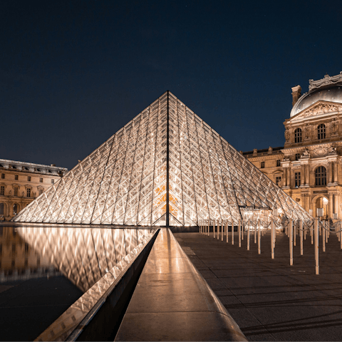 Hop on the Metro and be at the Louvre in twenty-two minutes