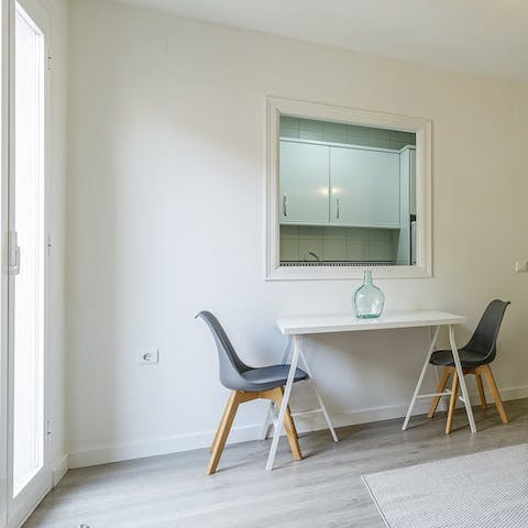 Tuck into a breakfast of jamon and eggs before heading to the beach