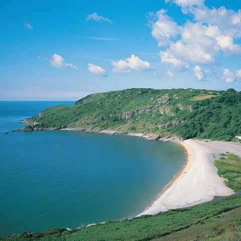 Explore the beauty of the local beaches, with Langland and Caswell Bay on your doorstep