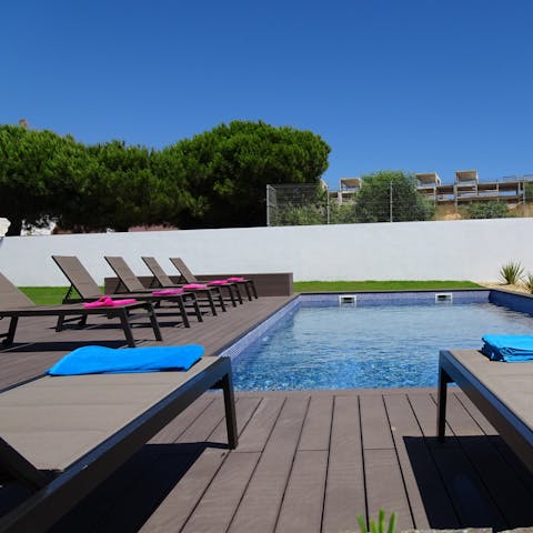 Grab a book and relax on your lounger for a morning absorbing the glorious sunshine