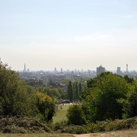 Head to Hampstead Heath for fresh air and skyline views