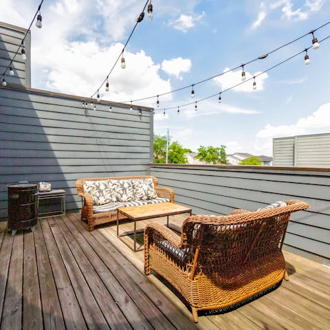 Enjoy the perks of your own private roof terrace