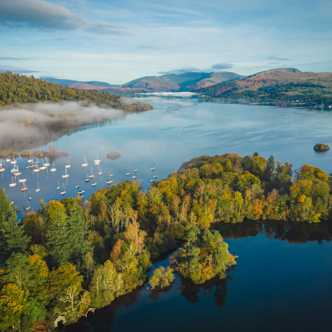 Stay a half-hour drive from the shores of Lake Windermere