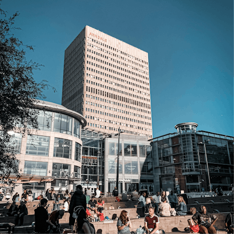 Shop, eat and hang out in buzzing St Peter’s Square