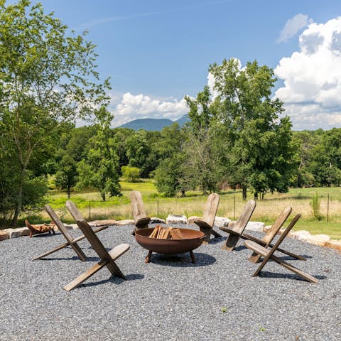 Spend summer evenings unwinding around the fire pit