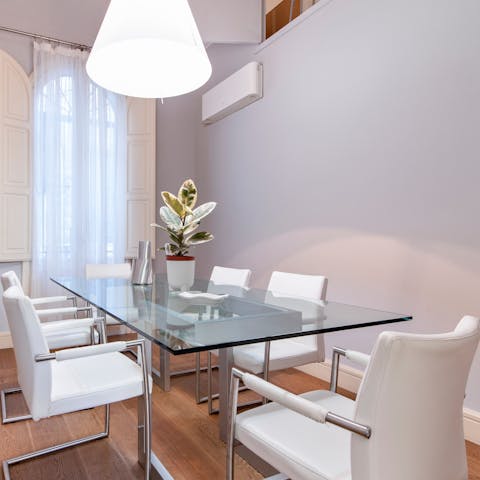 Serve up classic Italian cuisine at the dining table