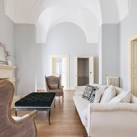Sink into the sofa after a day exploring wider Puglia