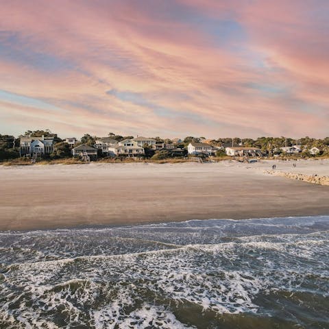 Swim or surf the waves of Folly Beach