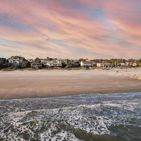 Swim or surf the waves of Folly Beach