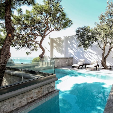 Soak up the sea views from your oh-so-private pool