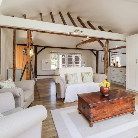Spend cosy evenings at home or wander to the local pub
