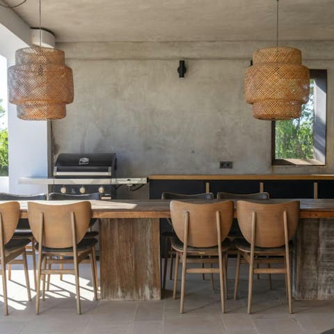 Light the barbecue and gather for delicious evening meals