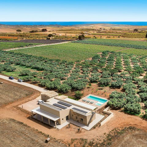 Unwind in completely privacy, surrounded by countryside