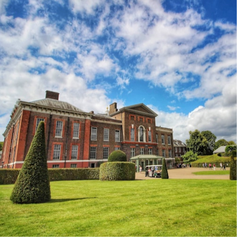 Start your sightseeing at nearby Kensington Gardens